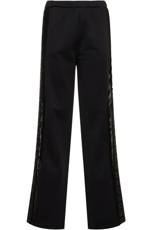 Dsquared2 Logo Cotton Blend Wide Sweatpants