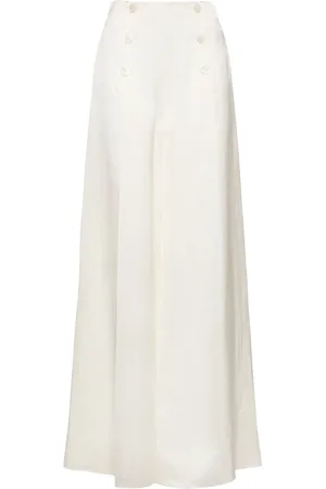 Ralph Lauren Linen Blend Split Wide Pants
