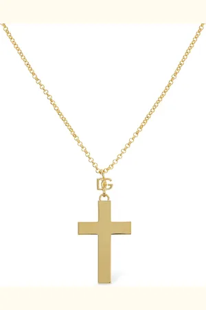 Dolce & Gabbana Plated Cross Pendant Necklace