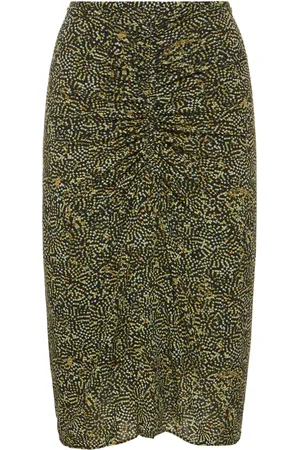 Isabel Marant Joella Printed Viscose Midi Skirt
