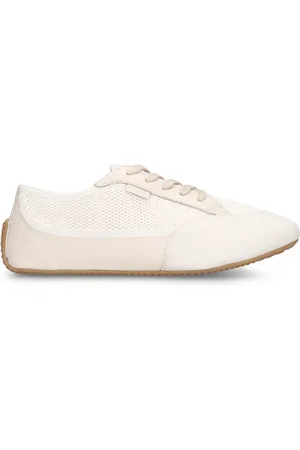The Row Bonnie Canvas & Suede Sneakers