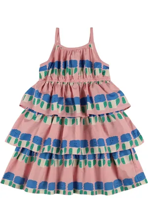 Jelly Mallow Tiered Cotton Dress