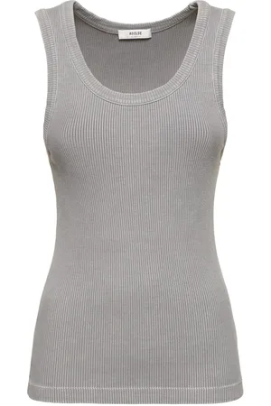 AGOLDE Poppy Scoop Neck Cotton Tank Top