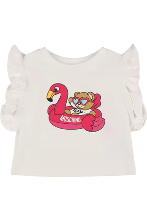 Moschino Cotton Jersey Cropped T-shirt