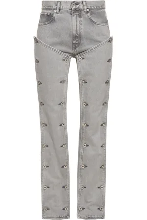 Y / PROJECT Detachable Panel Midrise Straight Jeans