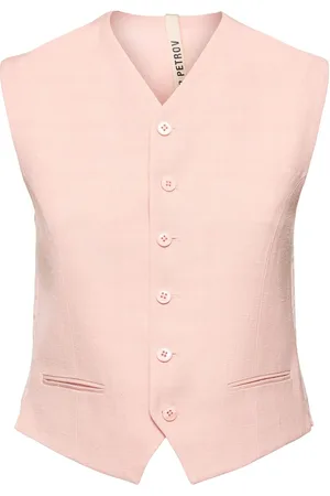 PETAR PETROV Silk & Hemp Tailored Vest