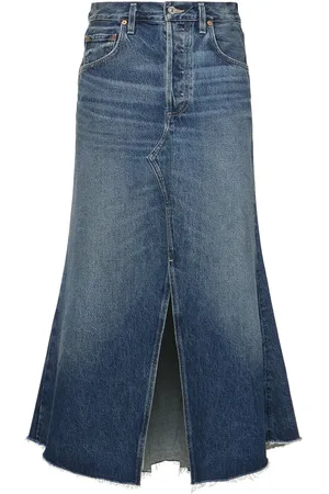 Citizens of Humanity Mina Flared Denim Midi Skirt