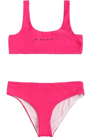 Maison Margiela Logo Print Lycra Bikini Set