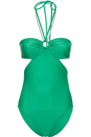 Paco rabanne Jersey Halter Neck One Piece Swimsuit