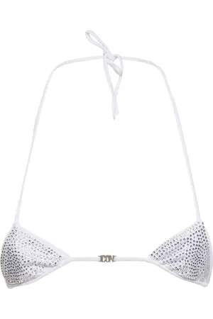 Dsquared2 Icon Embellished Lycra Bikini Top