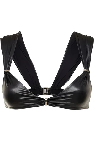 Dsquared2 Draped Matte Lycra Balconette Bikini Top