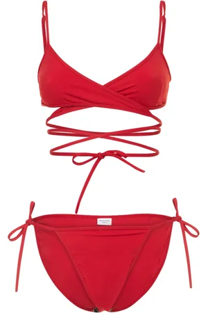 Balenciaga Wraparound Nylon Bikini