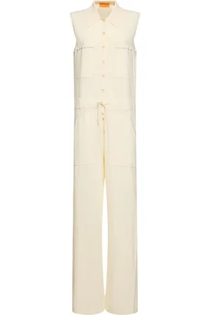 Guest In Residence Breezy Sleeveless Cotton Jumpsuit