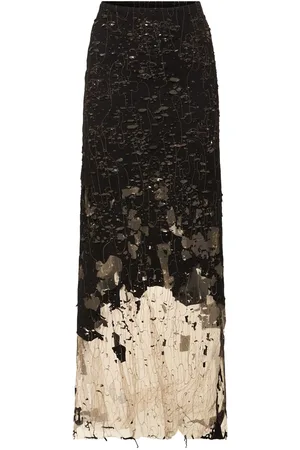 Diesel Embroidered Tulle Maxi Skirt