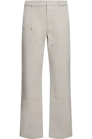 Salvatore Ferragamo Cotton Blend Straight Pants