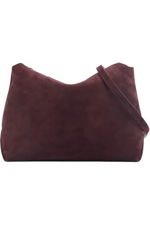 Khaite Medium Lina Suede Crossbody Bag