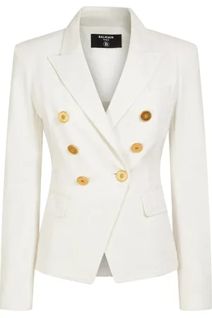 Balmain Cotton Denim Jacket W/ Buttons