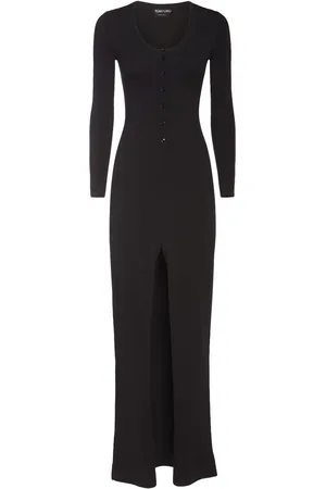 Tom Ford Stretch Wool Knit Long Dress