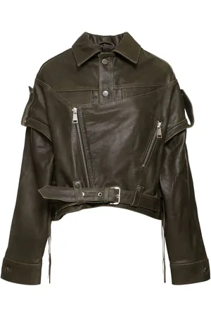 Manokhi Vintage Oversize Leather Jacket