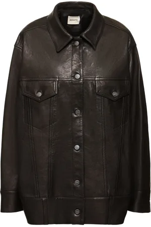 Khaite Grizzo Lamb Leather Jacket