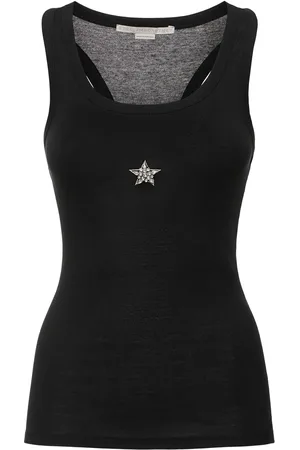 Stella McCartney Crystal Embellished Jersey Tank Top
