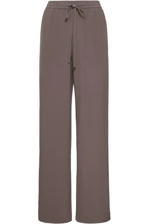 MATTEAU Silk Elastic Waist Wide Pants