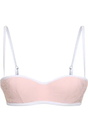 VERSACE Baroque Jacquard Terry Bikini Top