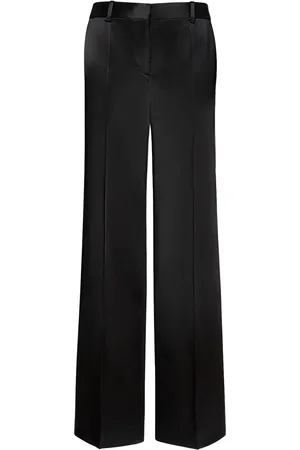 The Row Encore Midrise Satin Flared Pants