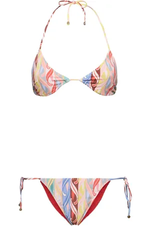 Etro Printed Lycra Triangle Bikini Set