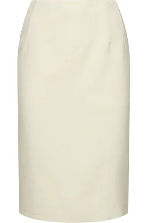 VERSACE Viscose & Silk Midi Skirt