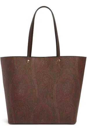 Etro Xl Cotton Blend Tote Bag