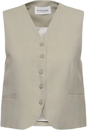 The Frankie Shop Chelsea Viscose & Linen Vest