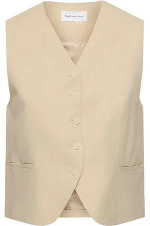 The Frankie Shop Chelsea Viscose & Linen Vest