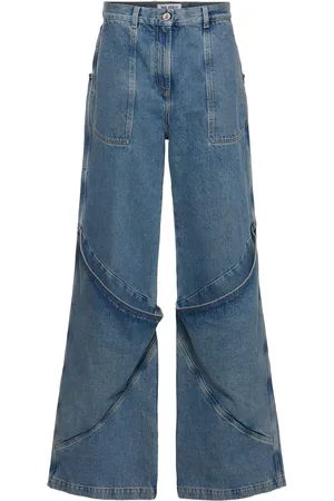 The Attico Mid Rise Baggy Jeans