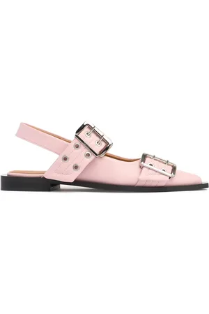 Ganni 20mm Feminine Chunky Slingback Flats