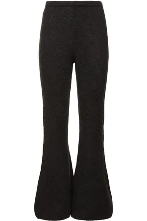 The Row Gregori Cashmere Knit Flared Pants