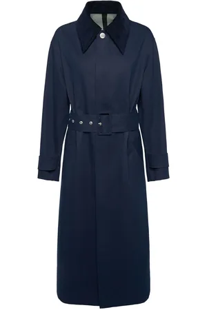 Ami Belted Mac Cotton Canvas Trench Coat