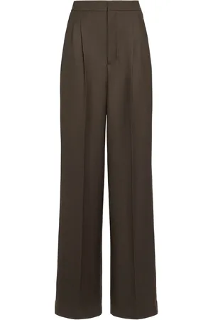 Ami High Waist Wool Wide Pants