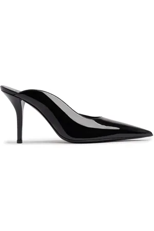 Gia Borghini 85mm Abella Patent Faux Leather Mules