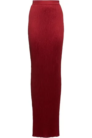 Roberto Cavalli Solid Twill Long Skirt