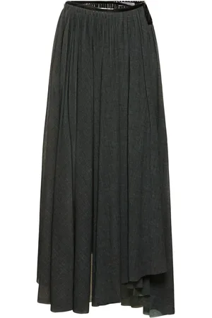 Serafini Stretch Tulle Long Skirt