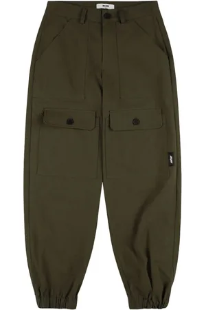 Msgm Cotton Canvas Cargo Pants