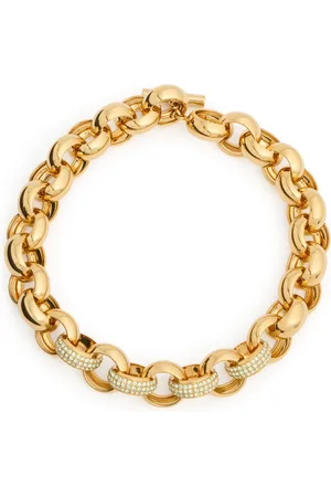 Marni Chunky Chain Necklace W/ Crystals