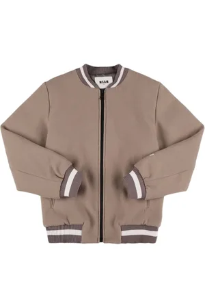 Msgm Poly Blend Cloth Bomber Jacket