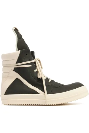 Rick Owens Geobasket Leather Sneakers