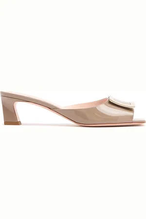 Roger Vivier 45mm Trompette Patent Leather Mules