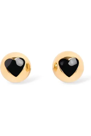 Moschino Heart Buttons Studs Earrings