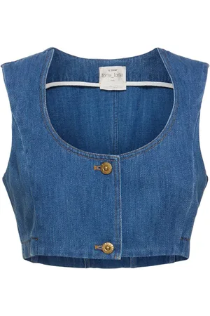 FORTE FORTE Calvary Cotton Denim Top