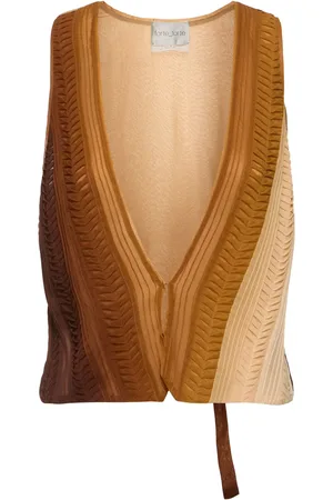 FORTE FORTE Origami Degradé Georgette Waistcoat