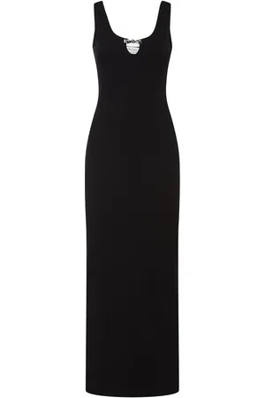 BLUMARINE Rib Knit Long Dress